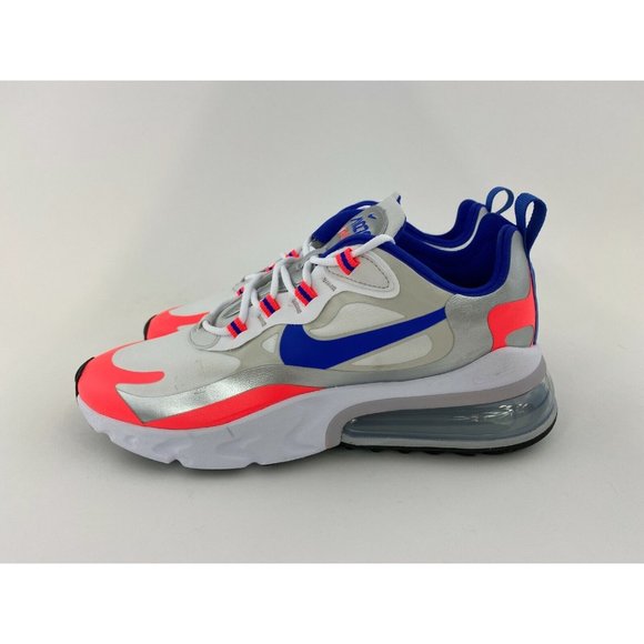 Nike Air Max 270 React Orange Blue Women's Sneakers Shoes Silver - Picture 6 of 12
